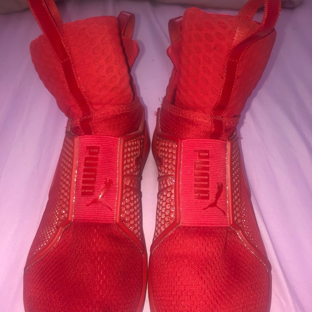 Red Fierce Fenty by Rihanna x Puma shoes